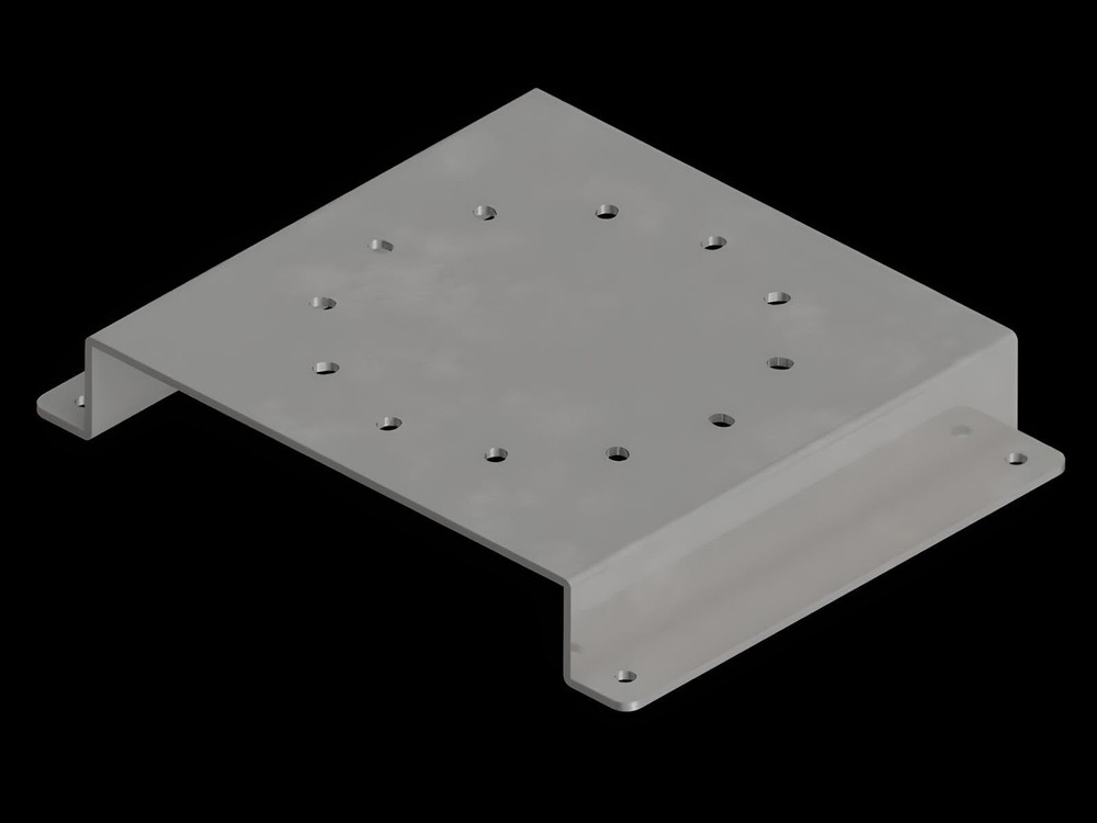 Universal Beacon Light Mounting Bracket with Low Profile Height, Satelite Style,