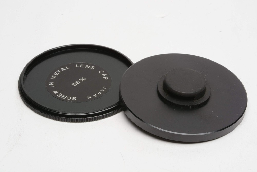 58mm metal filter stack stacker top and bottom pieces, clean