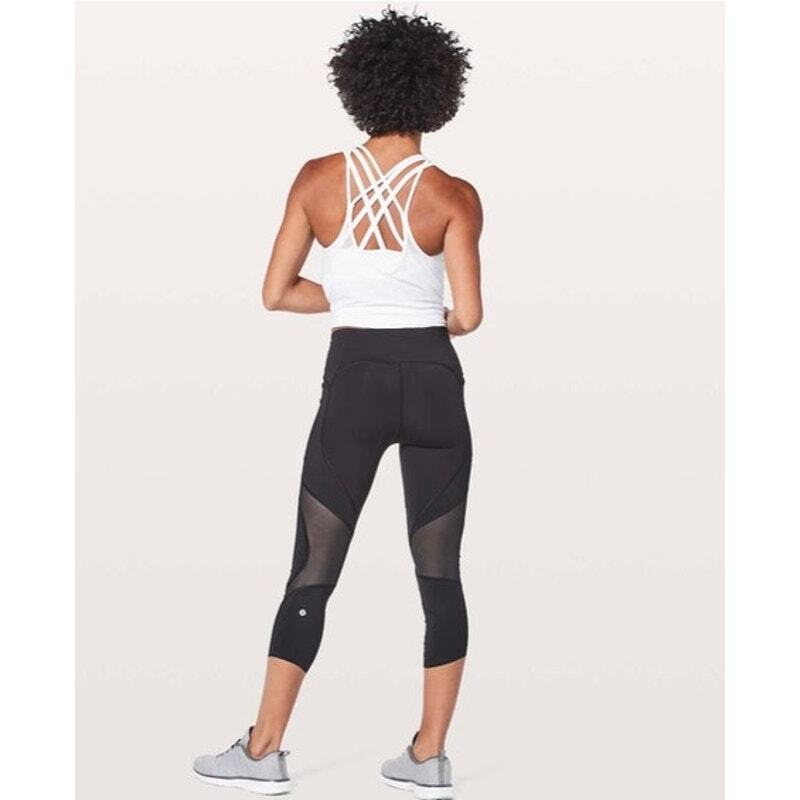 Lululemon On Pace Crop Leggings Black Size 4