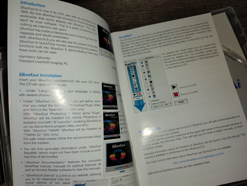 LaserSoft SilverFast Ai 6 Professional Scan Software PC/Mac CD-ROM 2005 Win. XP