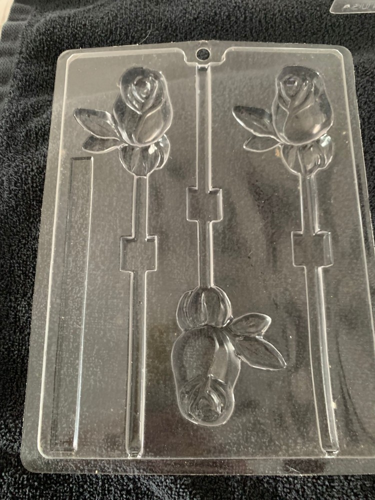 LONG STEM ROSE Chocolate Candy Mold
