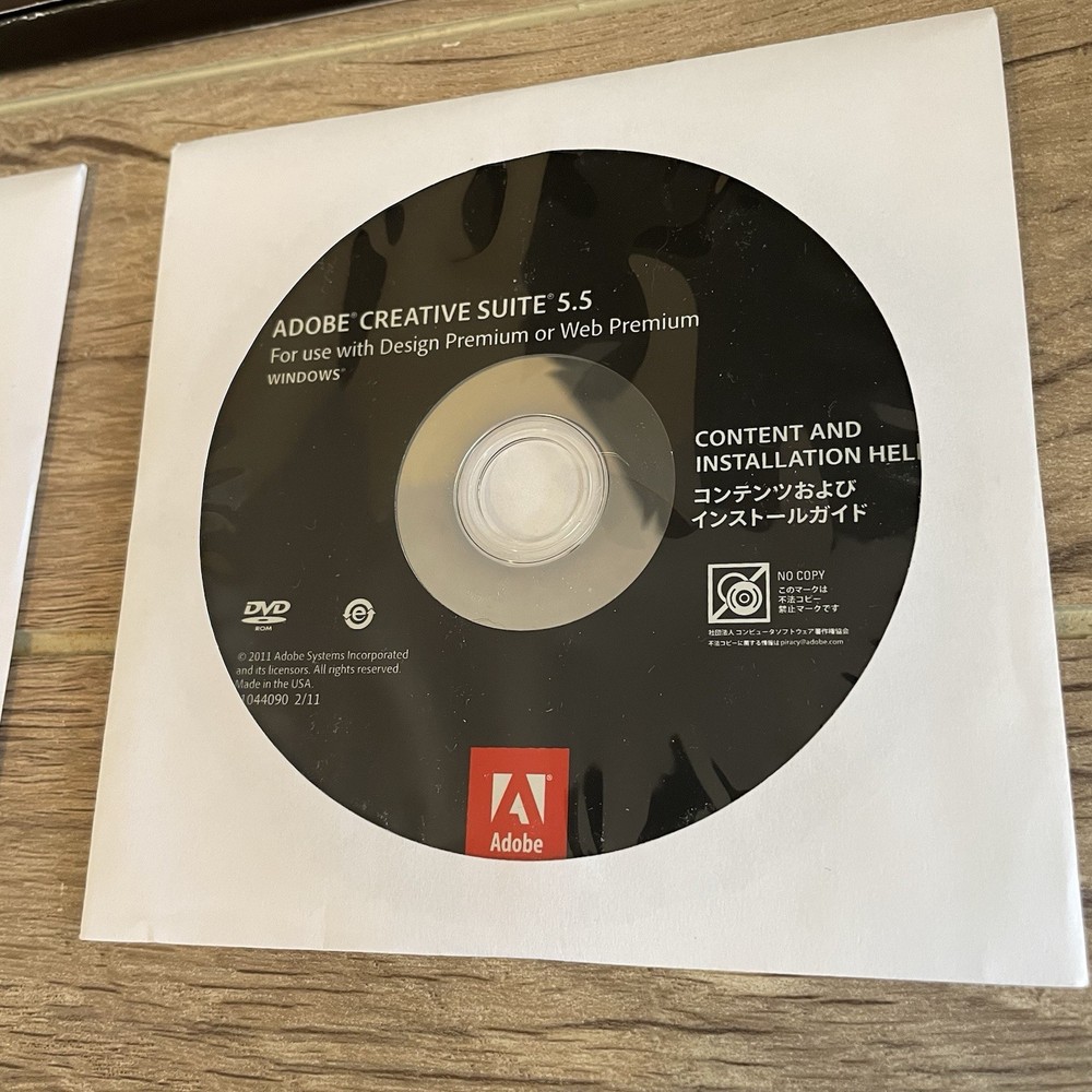 Adobe CS5.5 Design Premium for Windows DVD Version InDesign Photoshop Flash