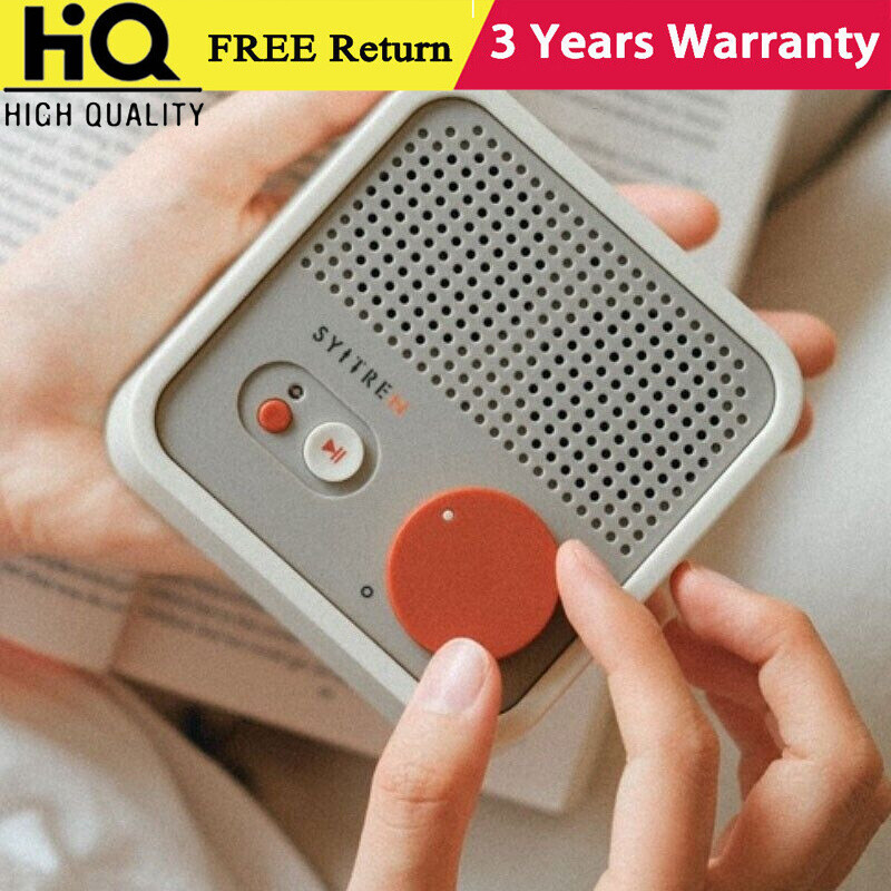 N100 White Bluetooth Speaker for Syitren USB Type-C Portable Bluetooth Speaker