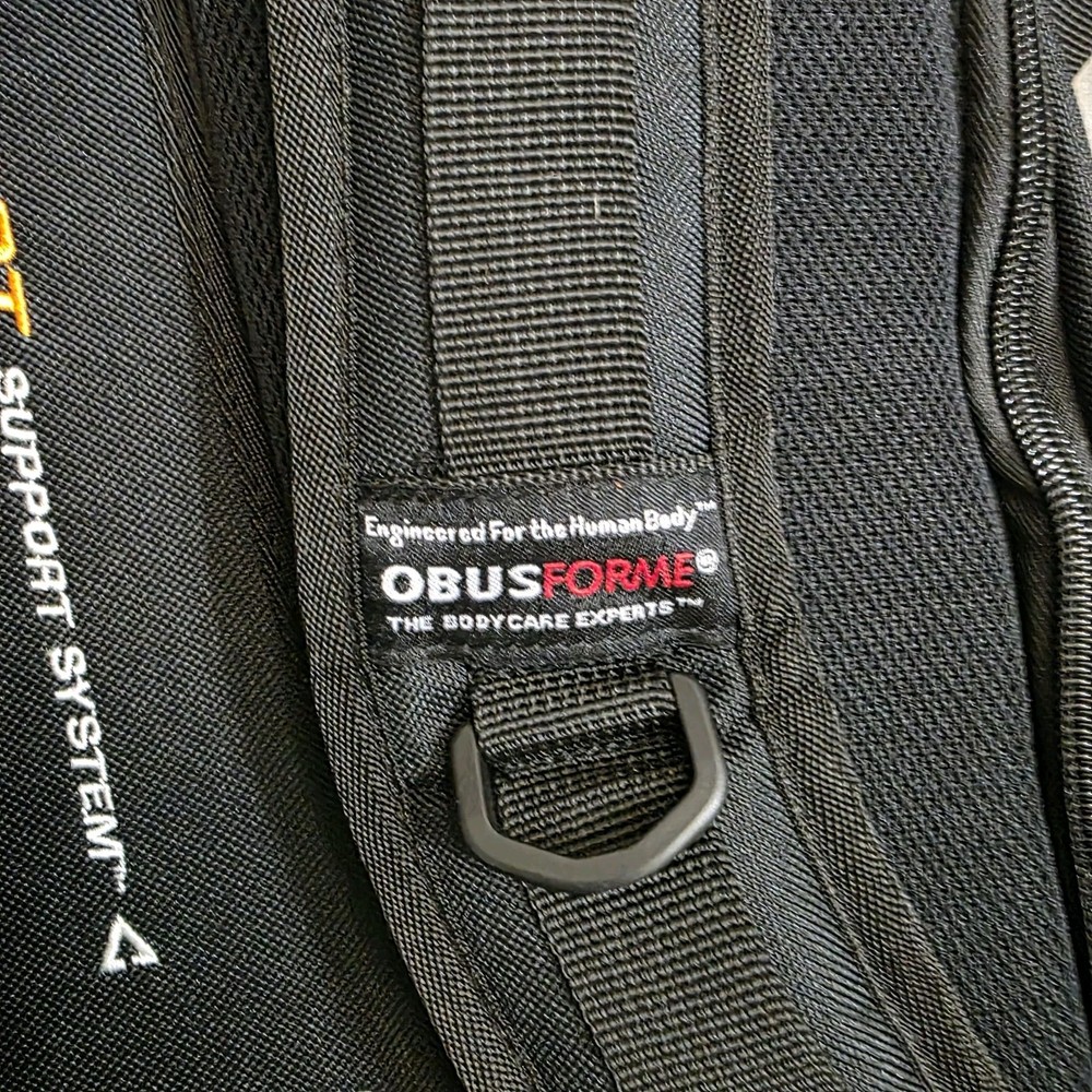 Obus Forme Backpack Kola II Red Black Ergonomic Hiking