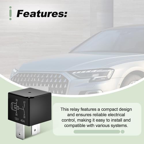 2 Pcs Automotive Multi Function Relay Compatible with V.w Audi 373 Replace