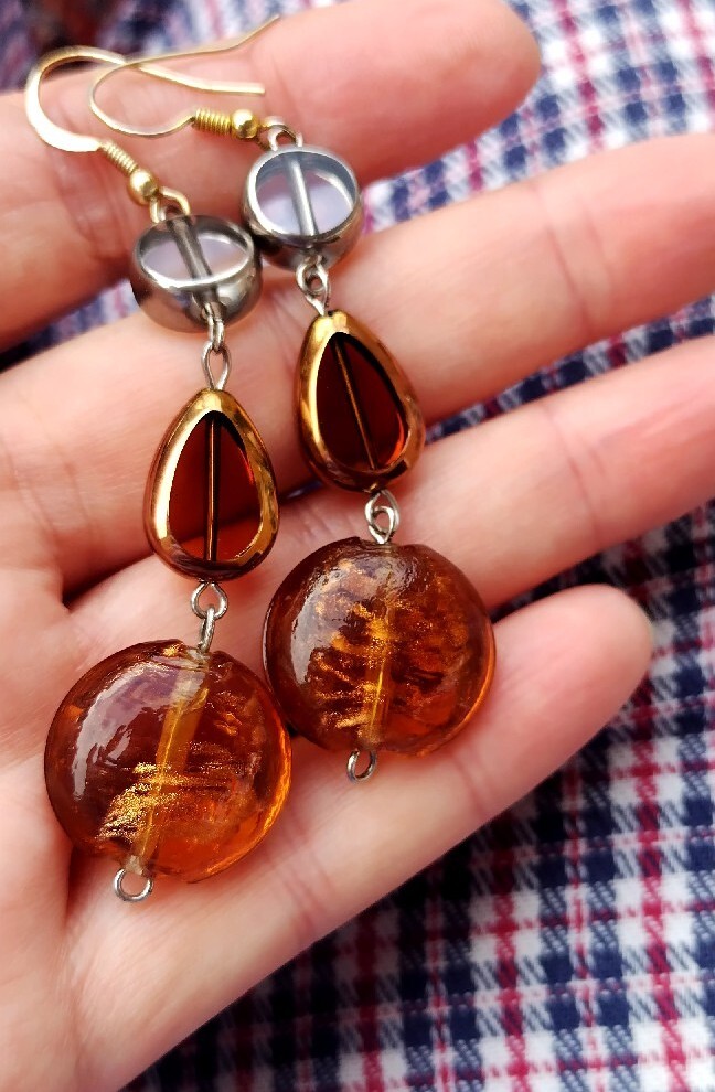 Beautiful glass earrings