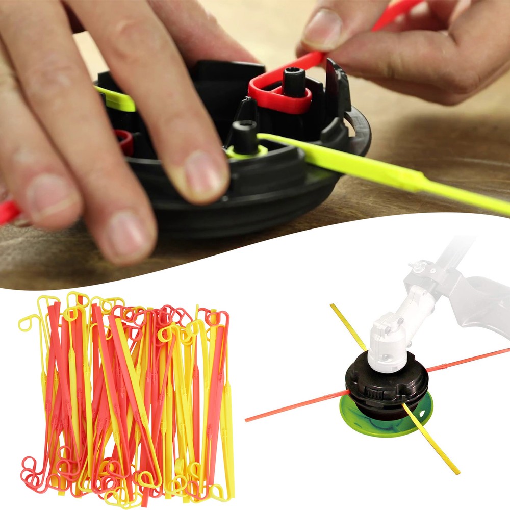 Weed Eater Blade Refills,Yellow & Green,60 Combo Pack -Replace Your Trimmer Line