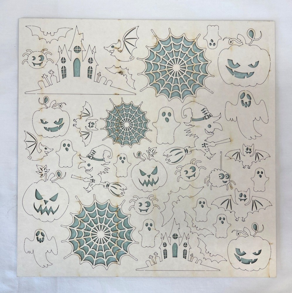 Mintay Chippies Chipboard Decor Elements Halloween Set  MT-CHIP2-D34