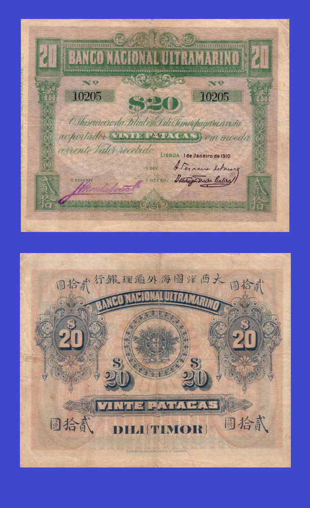Timor 20 patcas 1910 - Copy
