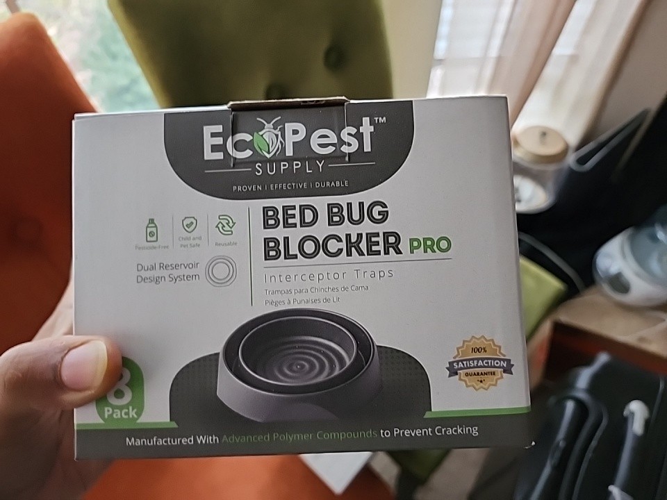 EcoPest Labs Bed Bug Blocker Pro Eco Friendly Interceptor Traps 8-Pack