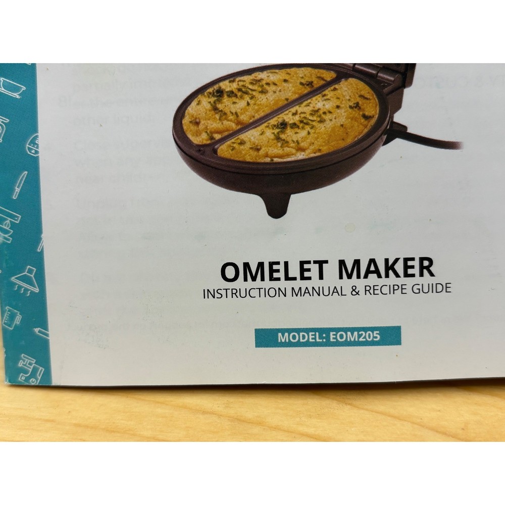 Elite Gourmet EOM205 Non-Stick Omelet Maker