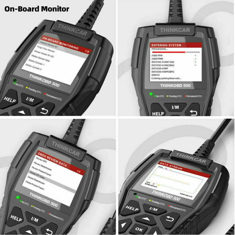 THINKOBD500 OBD2 Scanner Code Reader Check Engine Fault Car Diagnostic Tool US