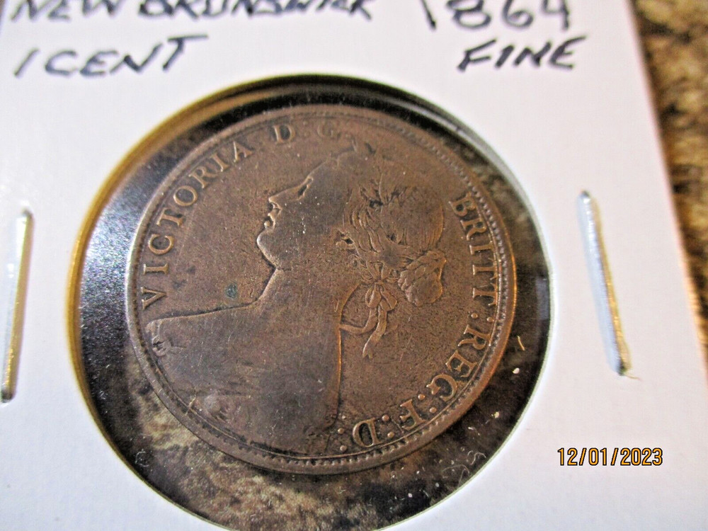 1864 NEW BRUNSWICK 1 CENT FINE   BN