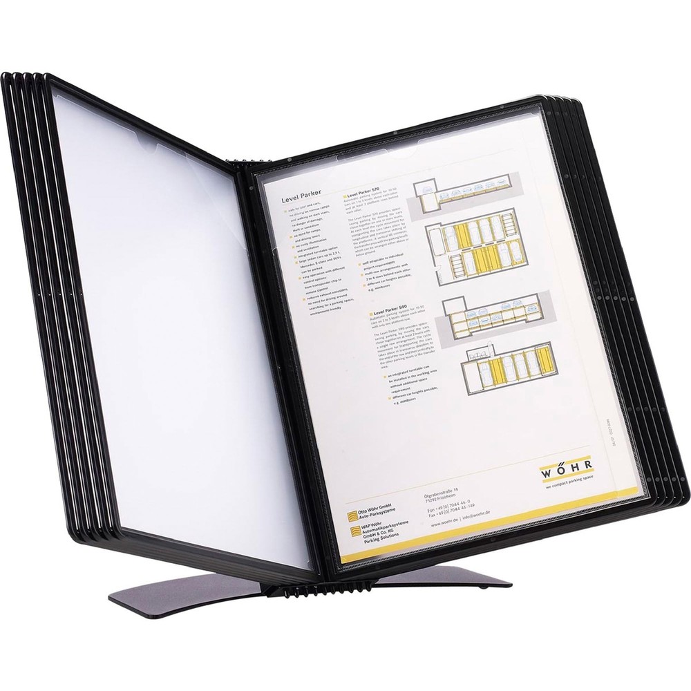 Tarifold Desktop Reference and Display System 10 Double-Sided Polypropylene P...
