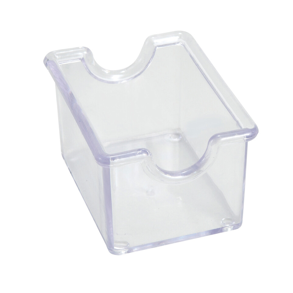 Winco PPH-1C Clear Plastic Sugar Pack Holders - 1 Doz