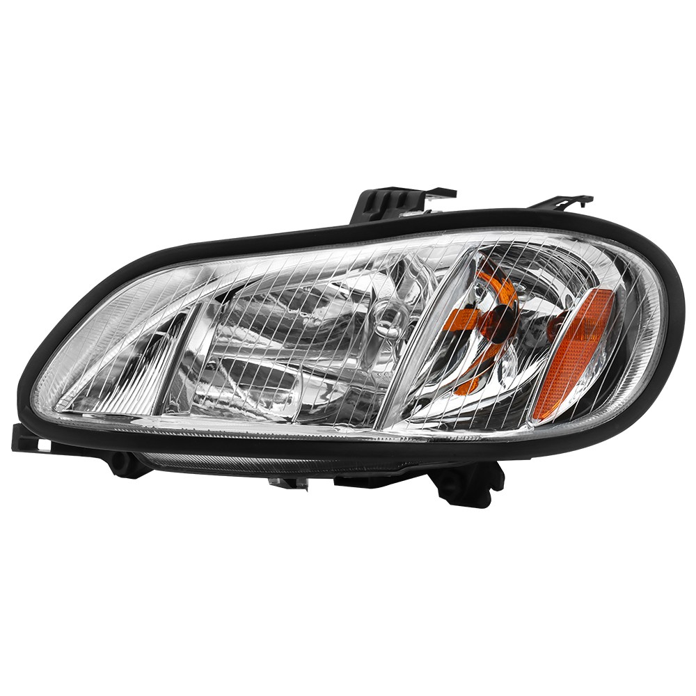 Chrome Headlight Assembly Fit Freightliner M2 2004-2013 Driver Side w/ Bulbs