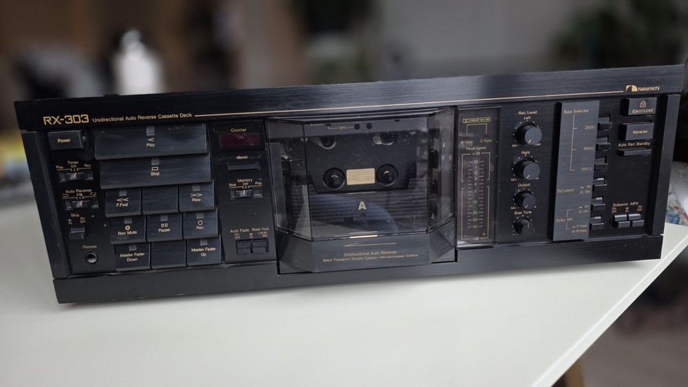 Nakamichi RX-303 Unidirectional Auto-Reverse Cassette Deck.