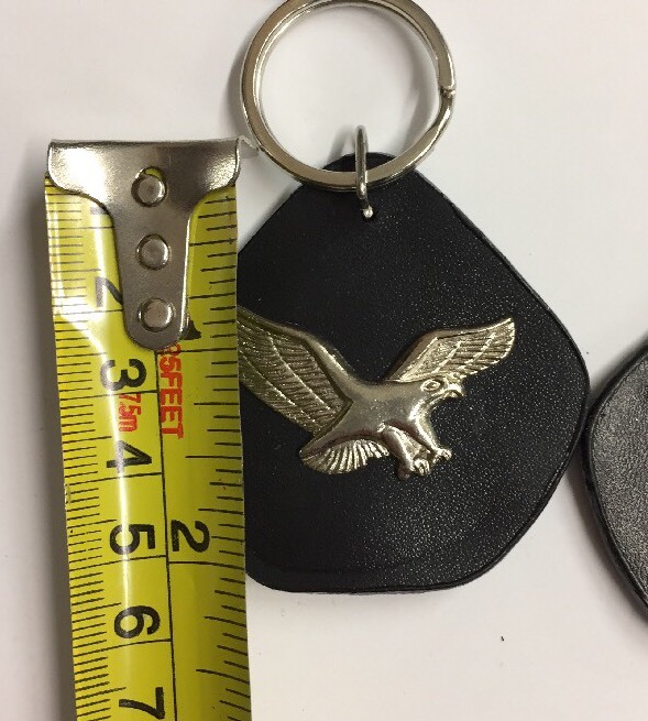12 Leather Keychains Eagle Scull Scorpion Biker Wholesale