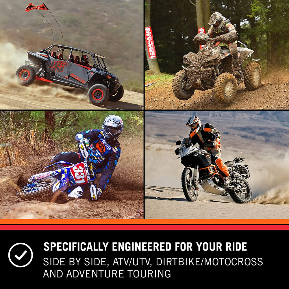 Motorcycle Oil Filter: High Performance, Premium, Designed to Be Used with Synth