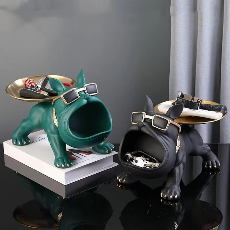 Bulldog Key Storage Ornament