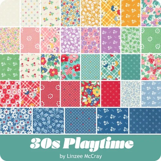30's Playtime Moda Mini-Charm Pack Linzee McCray