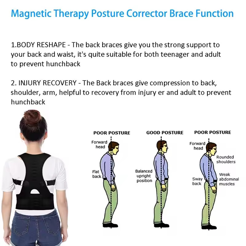 Adjustable Posture Corrector Shoulder Support Belt for Men & Women