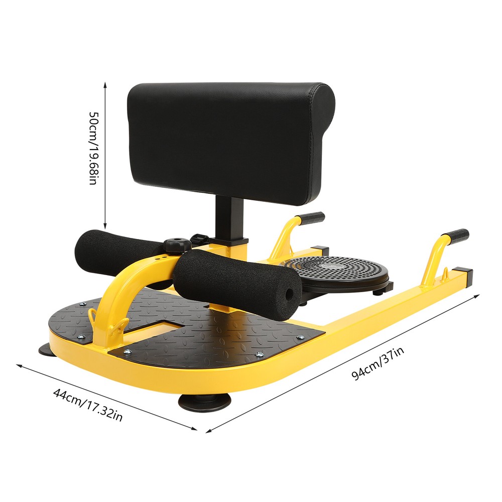 Multifunctional Deep Squat Bench with Adjustable Backrest and Armrests