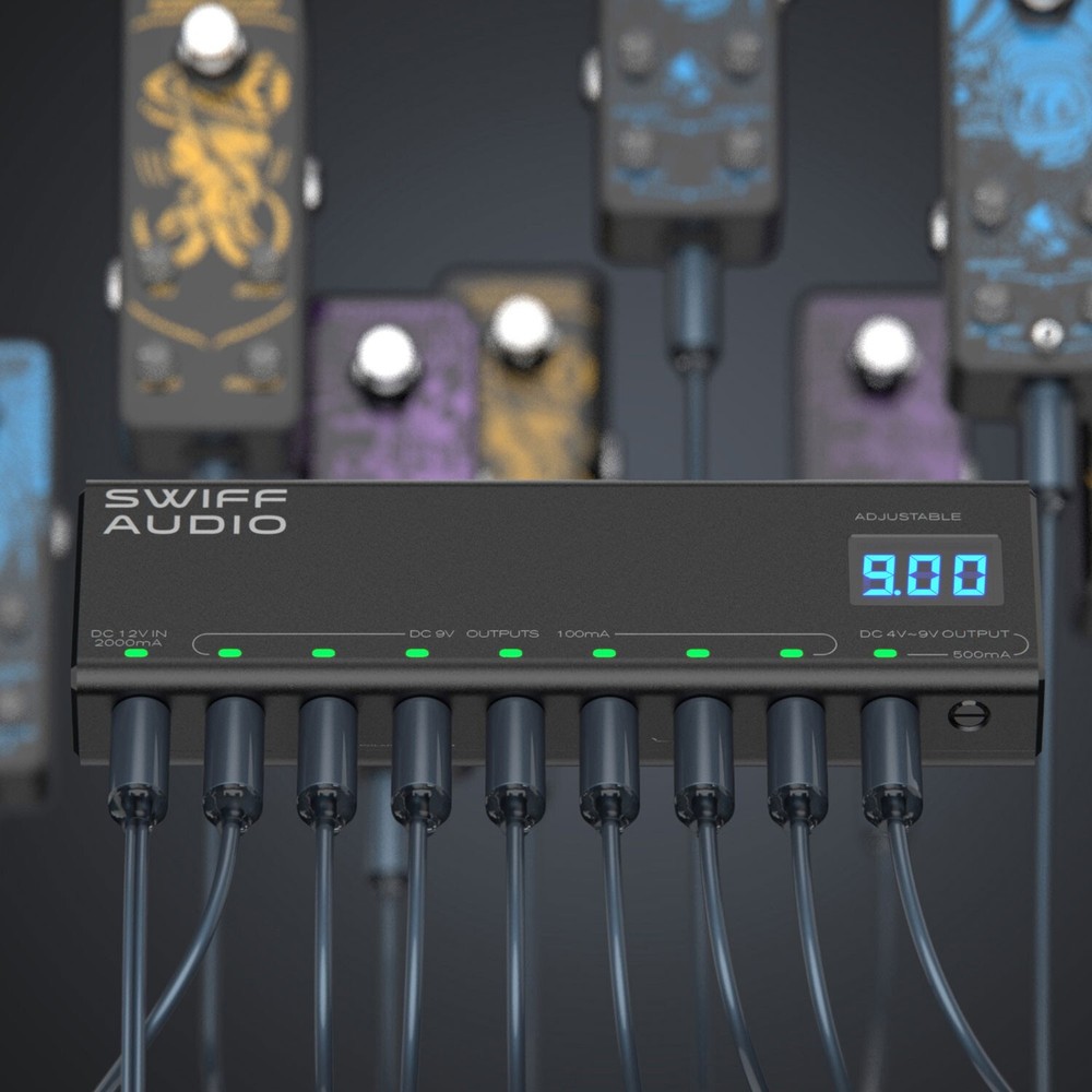 GUITAR FX P200 EFFECTOR ADJUSTABLE POWER SUPPLY W/ USB OUT