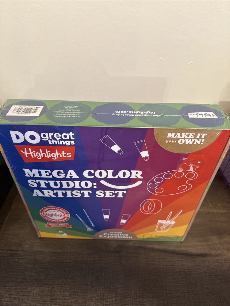 HIGHLIGHTS DEVELOPS CREATIVE EXPRESSION MEGA COLOR STUDIO ARTIST SET. NEW