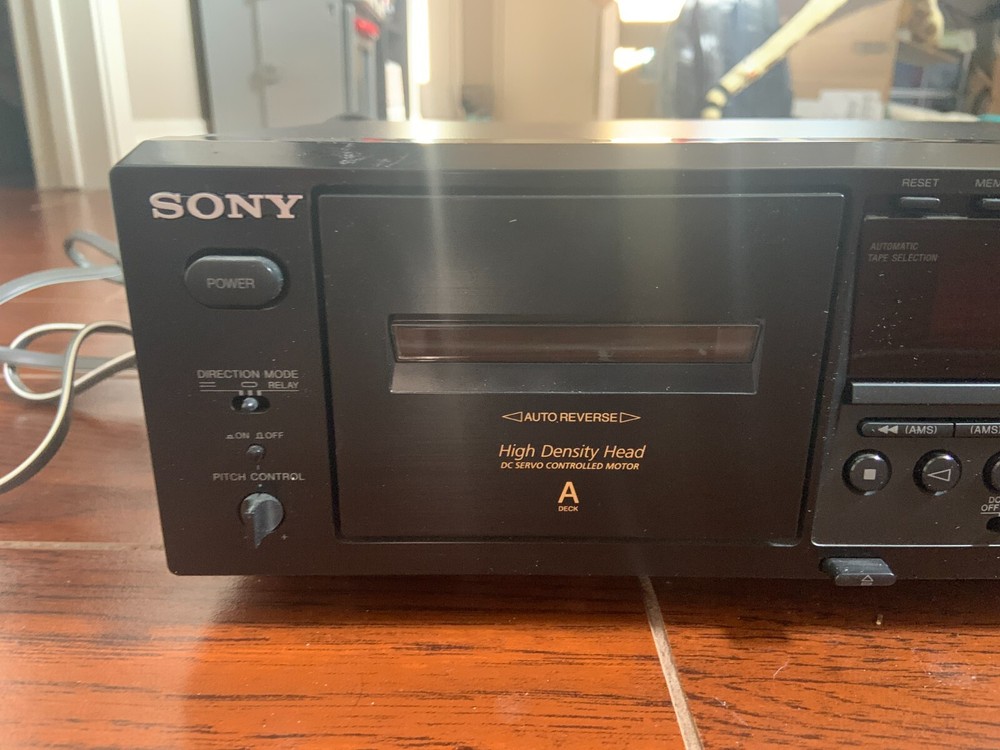 Sony TC-WE475 Dual Deck Cassette Deck Auto Reverse Pitch Control Dolby B C