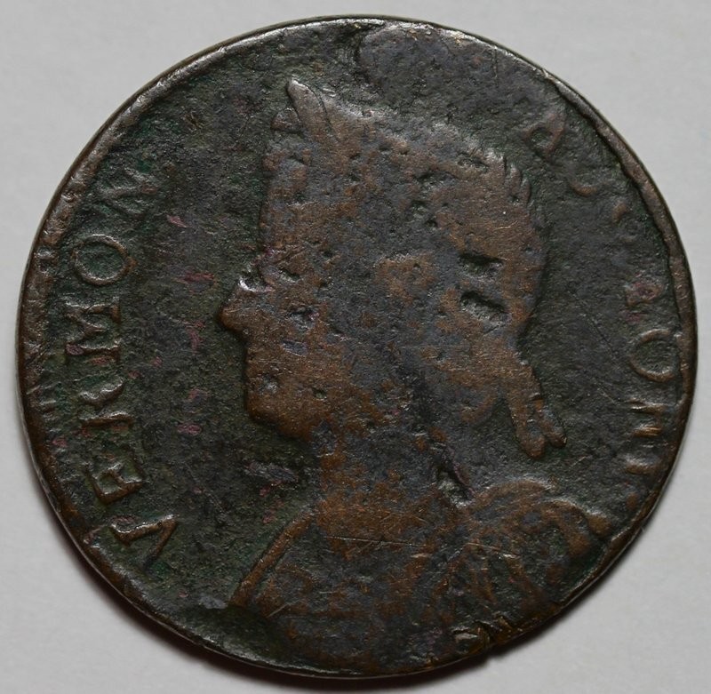 1786 Vermont Colonial Copper, Bust Left