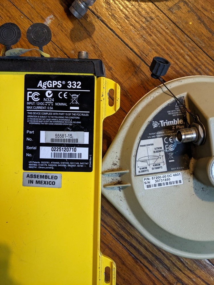 Trimble AgGPS 332 Antennae/Receiver/Cables *UNTESTED*