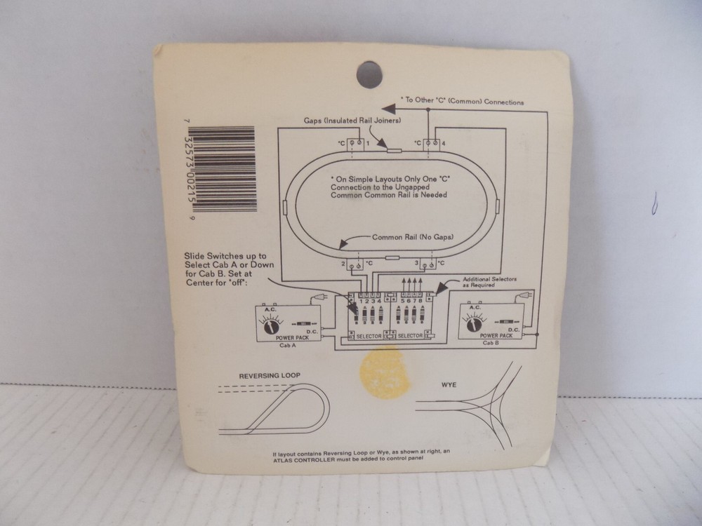 SELECTOR #215 HO SCALE BY ATLAS PO NOS