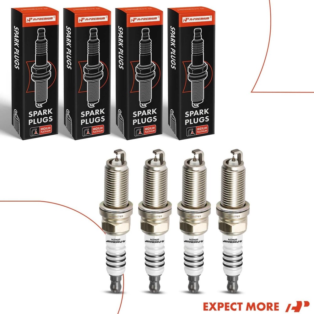 A-Premium Iridium Platinum Spark Plugs Compatible with Ford Explore... Fast Ship