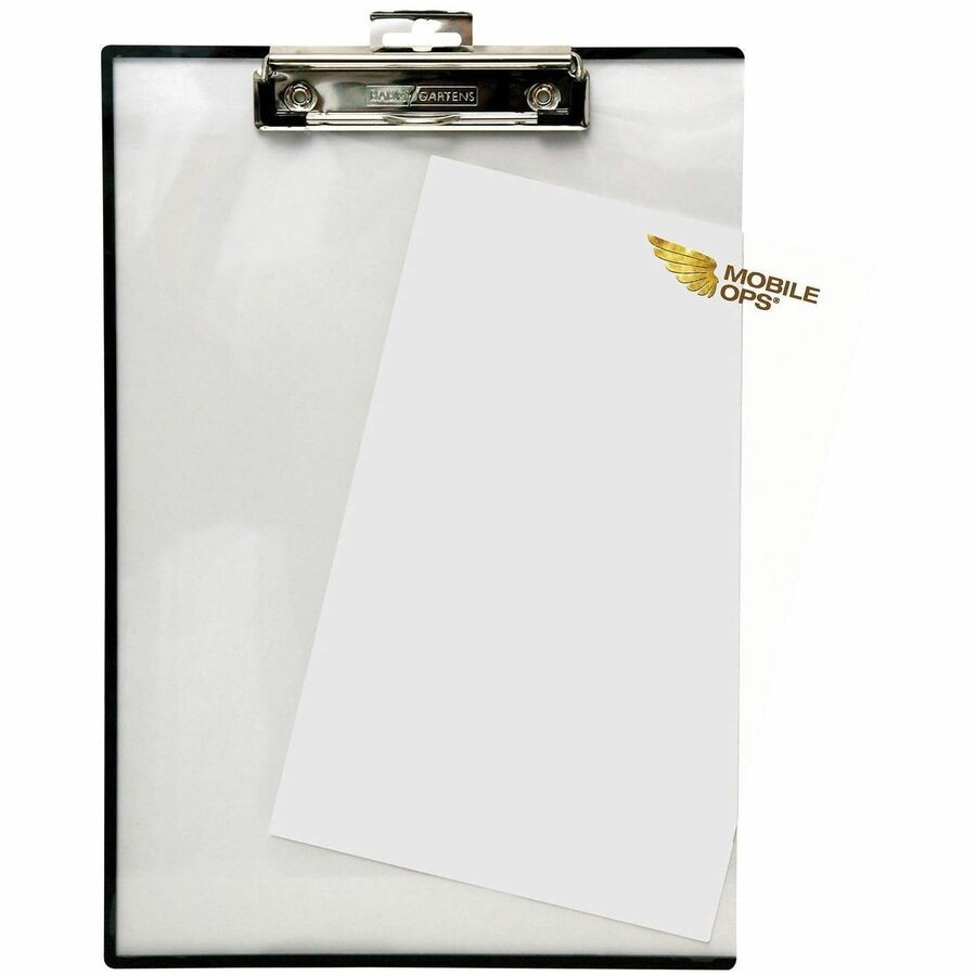 Baumgartens TA1611 Quick Reference Clipboard 9x12 Clear Vinyl