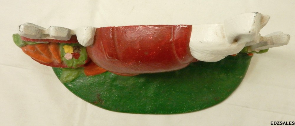 Bunny Rabbit Picking Carrots Cast Iron Doorstop