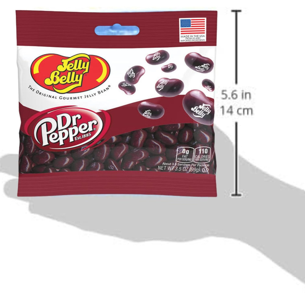(3 PACK) Dr. Pepper Jelly Beans - 3.5 Oz Each - Bulk Individually Bagged Shareab