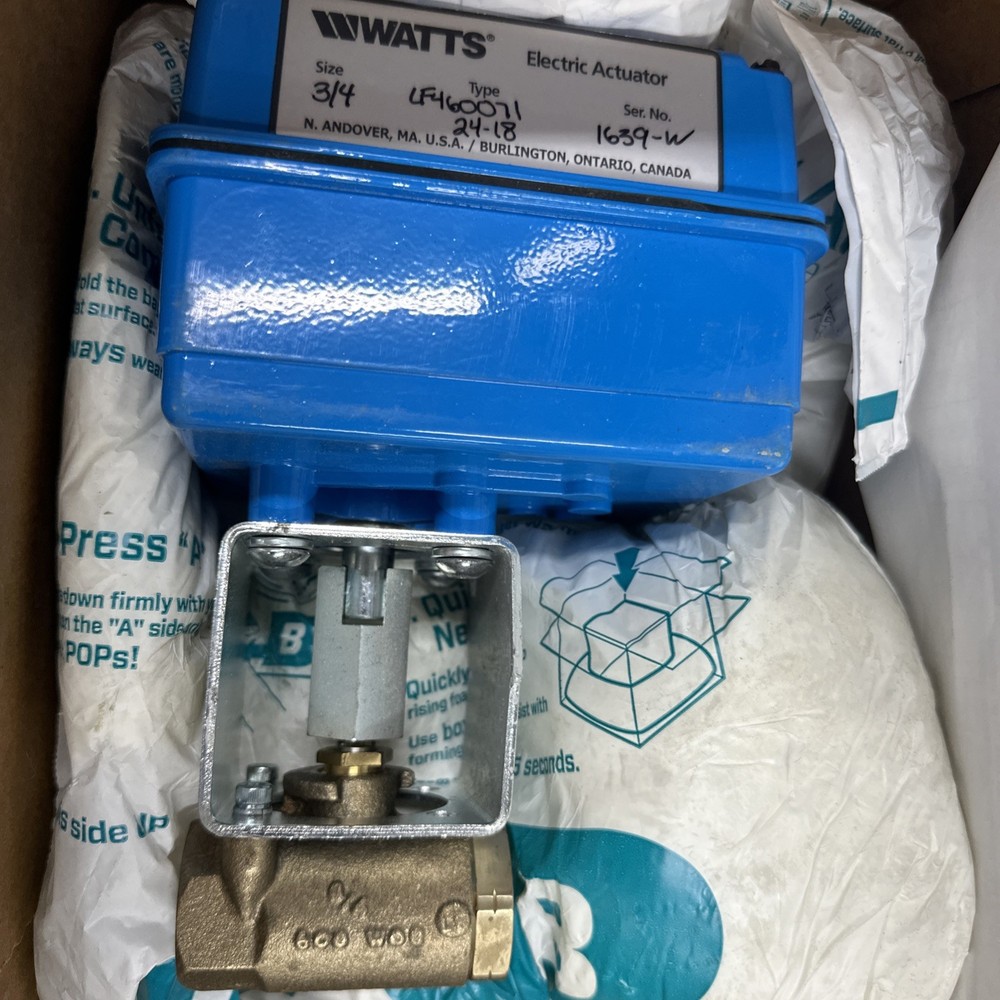 3/4” WATTS REGULATOR ELECTRIC ACTUATOR LF460071 24-18