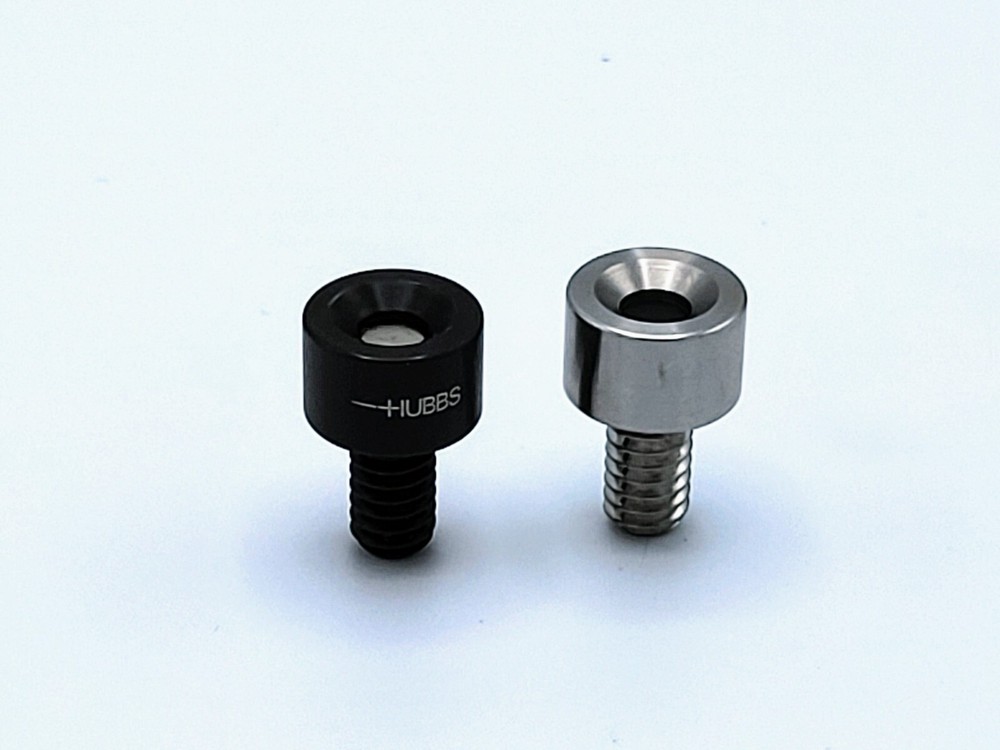 FARO, API, or Leica Laser Tracker 1/4"-20 Threaded HUBBS Pin Nests for 1/2" SMRs