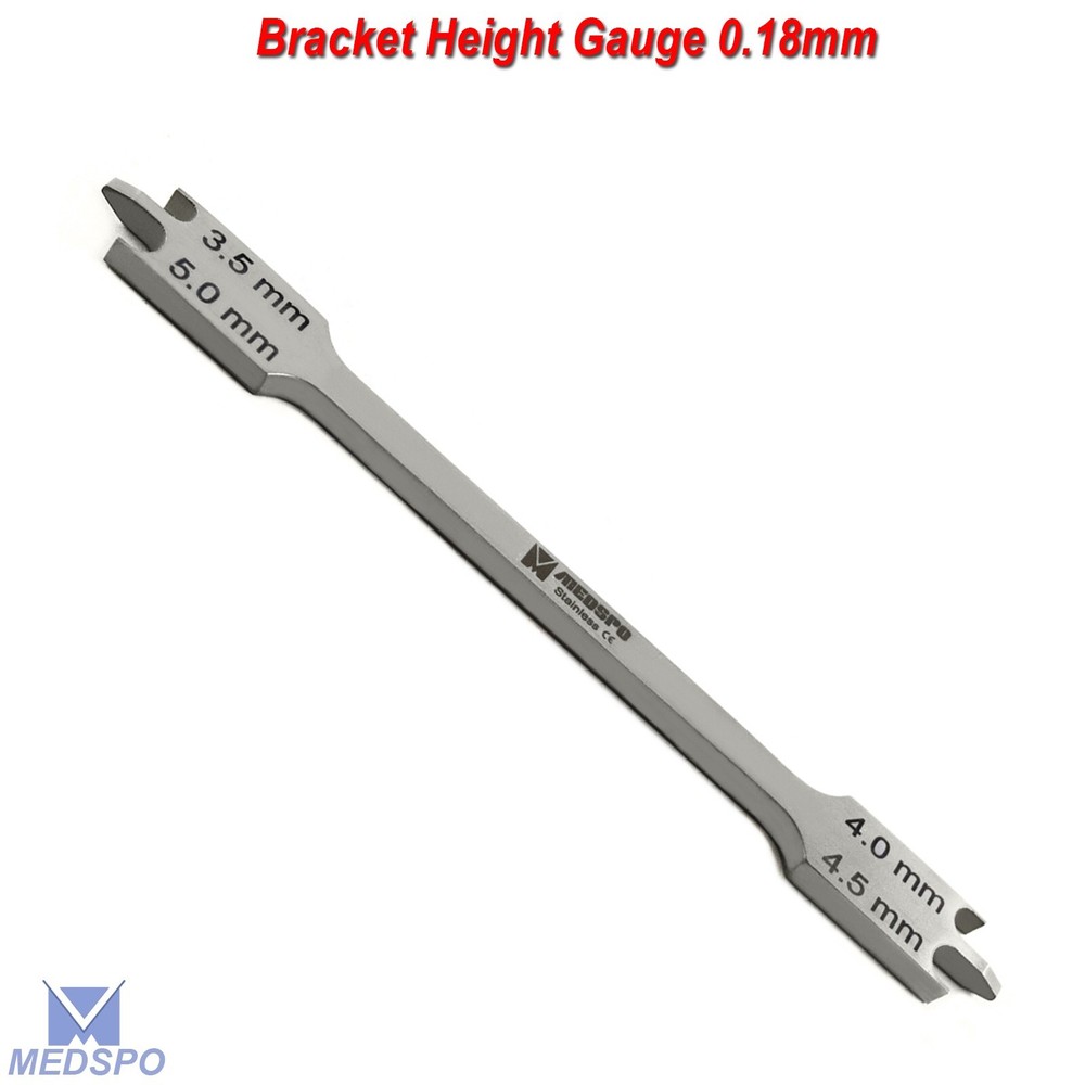 Orthodontic Barren Duck Caliper Bracket Positioning Gauge & Bracket Height Set
