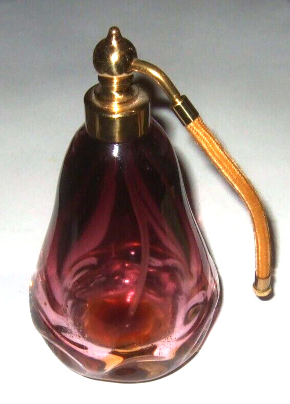 Glass Perfume Bottle IRICE 1960's Vanity Accessory