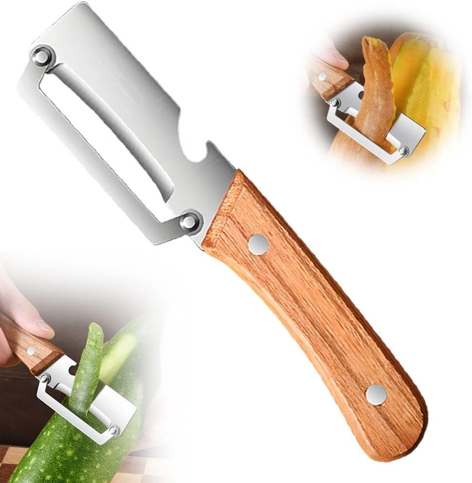 Multi-Functional Vegetable Peeler for Kitchen, Ultra-Sharp Stainless Steel Blade