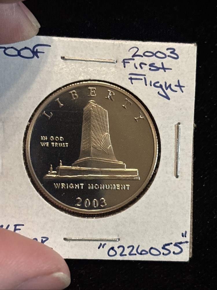 2003 First Flight Half Dollar “0226055” Proof Wright Monument 50c