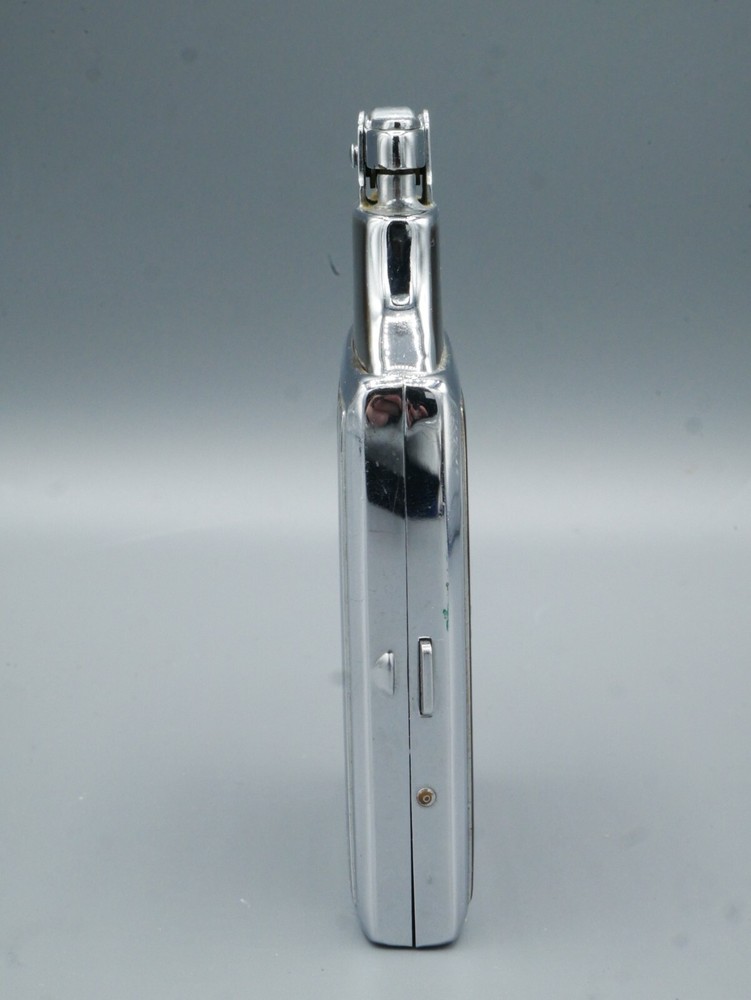 Vintage Ronson Cigarette Case Lighter Brown Enamel Silver