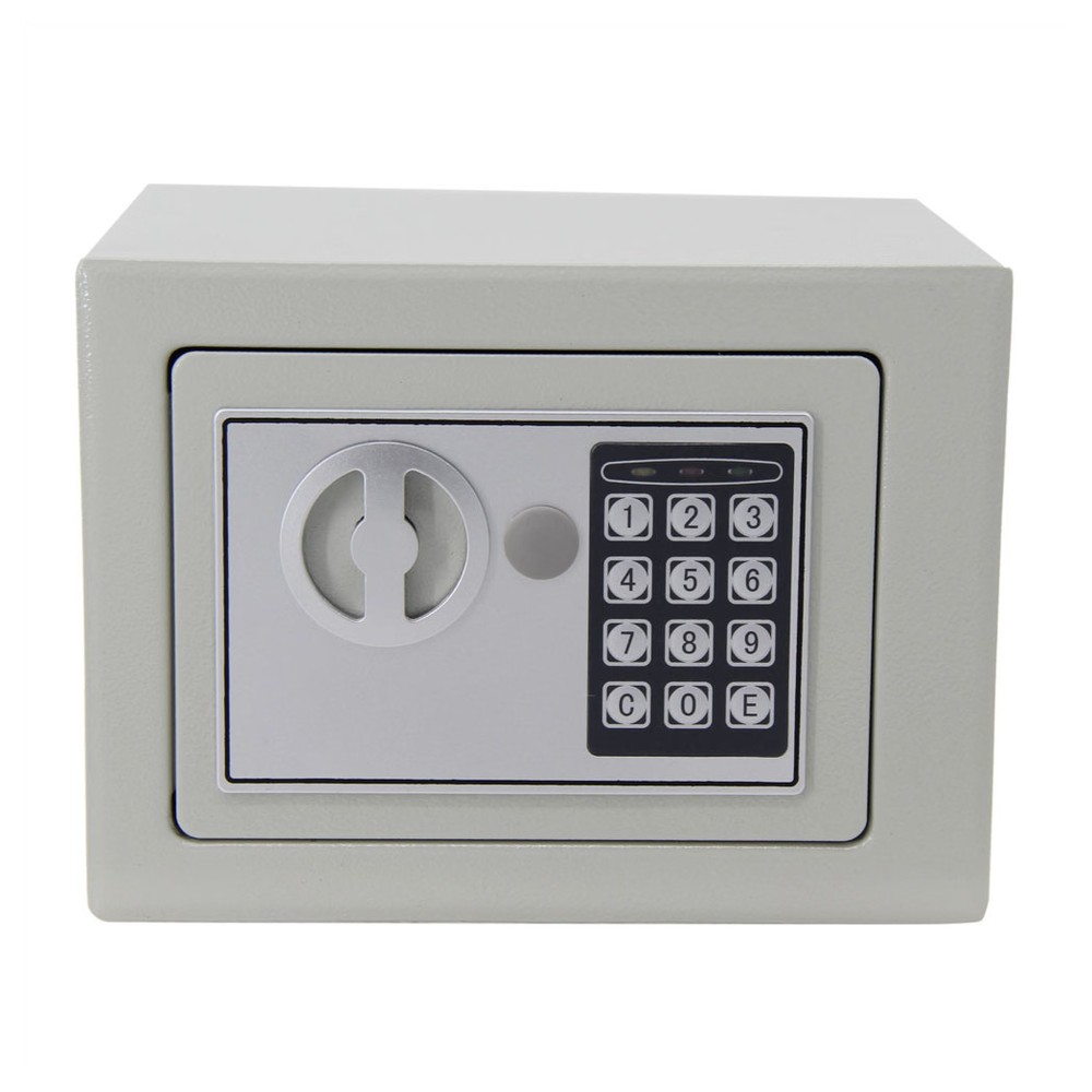 170*230*170mm Digital Keypad Safe Light Gray