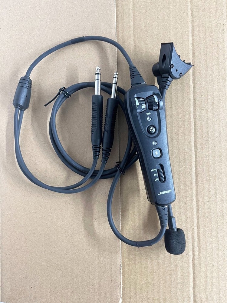 Bose A20 Bluetooth Control Module+Triple Cable+Mic+Dual GA Twin Plug Adapter