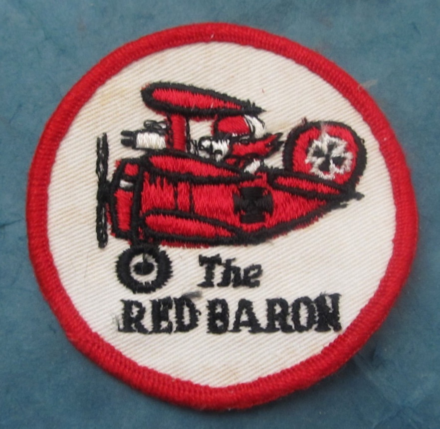 Vintage the Red Barron embroidered patch
