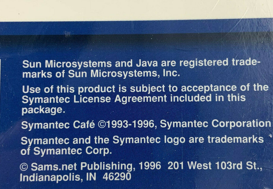 The Java Starter Kit Software With Book Vintage PC Software 1996 (SEALED)