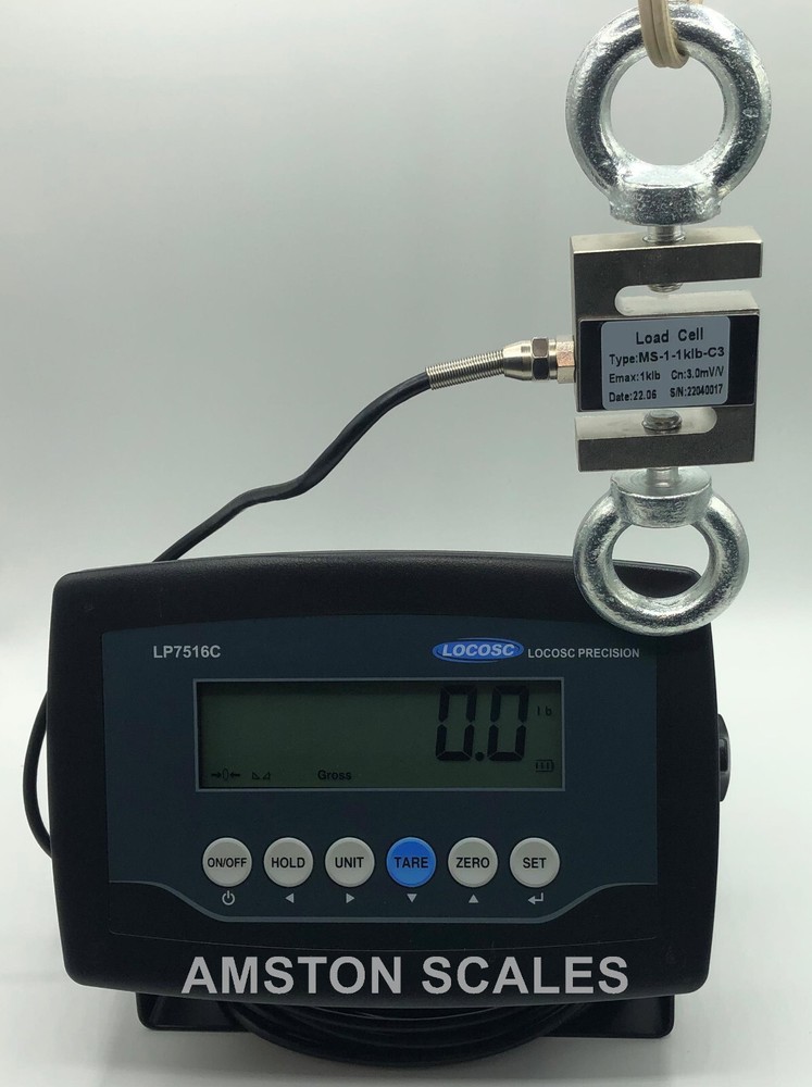 1000 LB S-TYPE LOAD CELL LCD DISPLAY ARCHERY DRAW BOARD COMPOUND LONG BOW SCALE