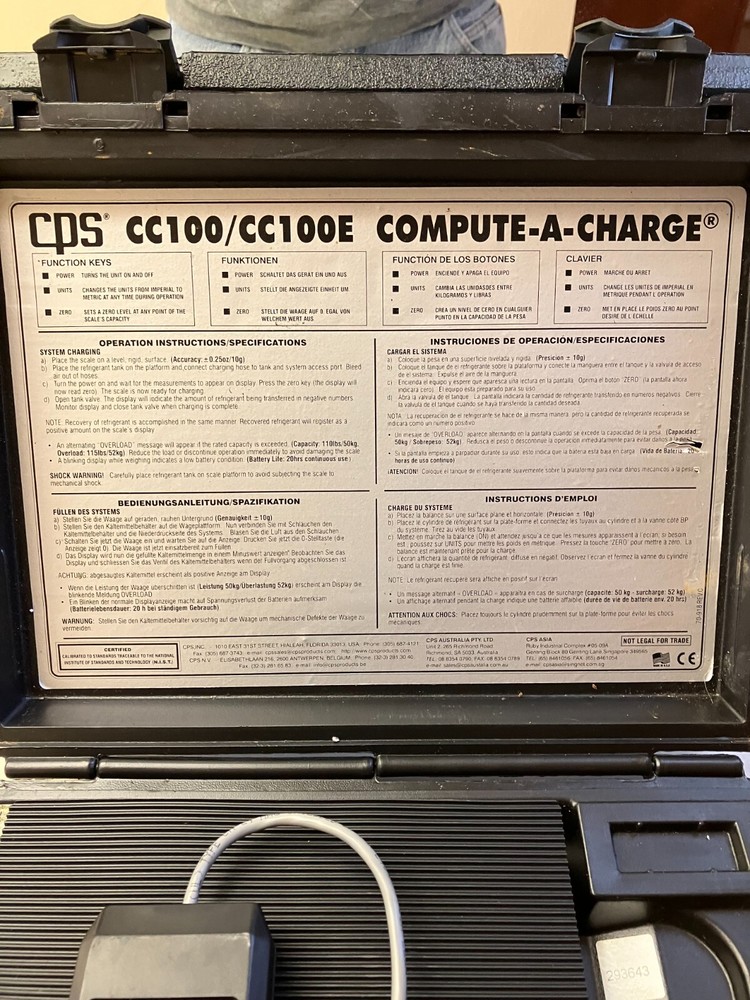 CPS CC-100 Compute-A-Charge
